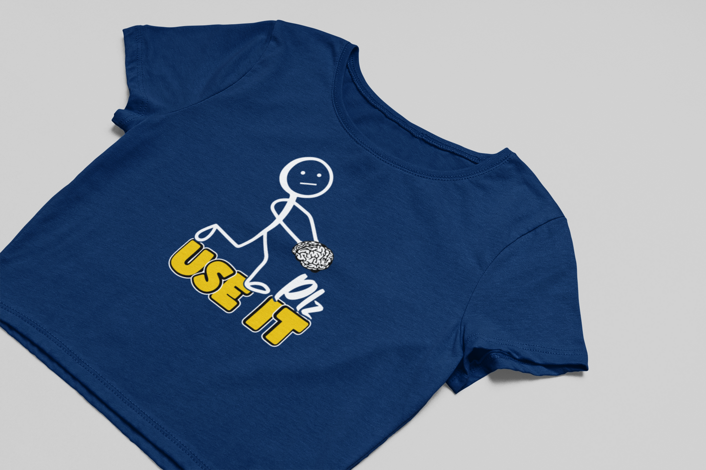 Plz Use it Crop T-shirt