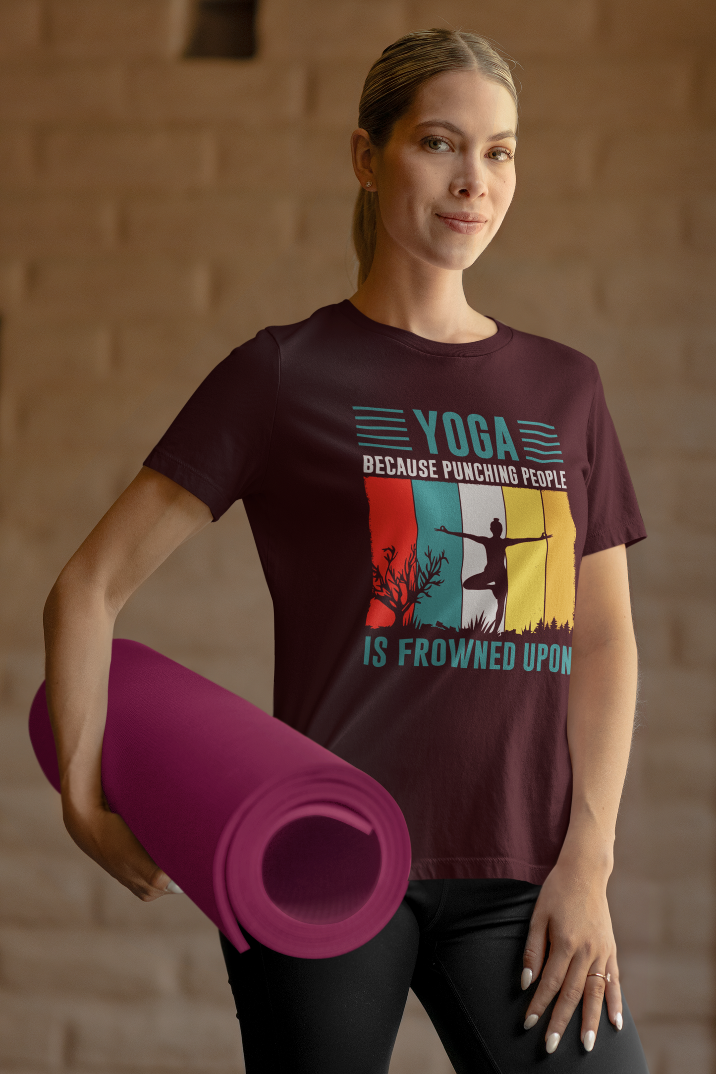Funny Yoga Women T-shirt