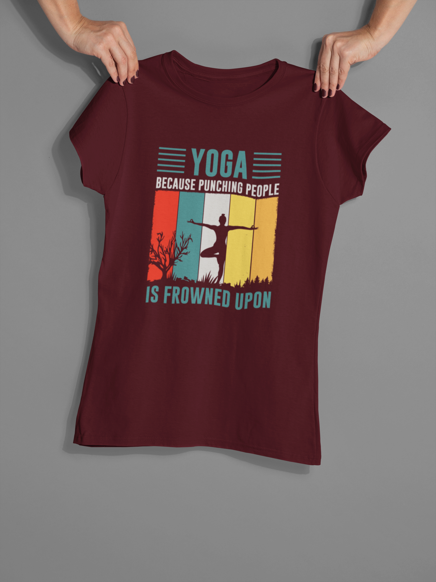Funny Yoga Women T-shirt