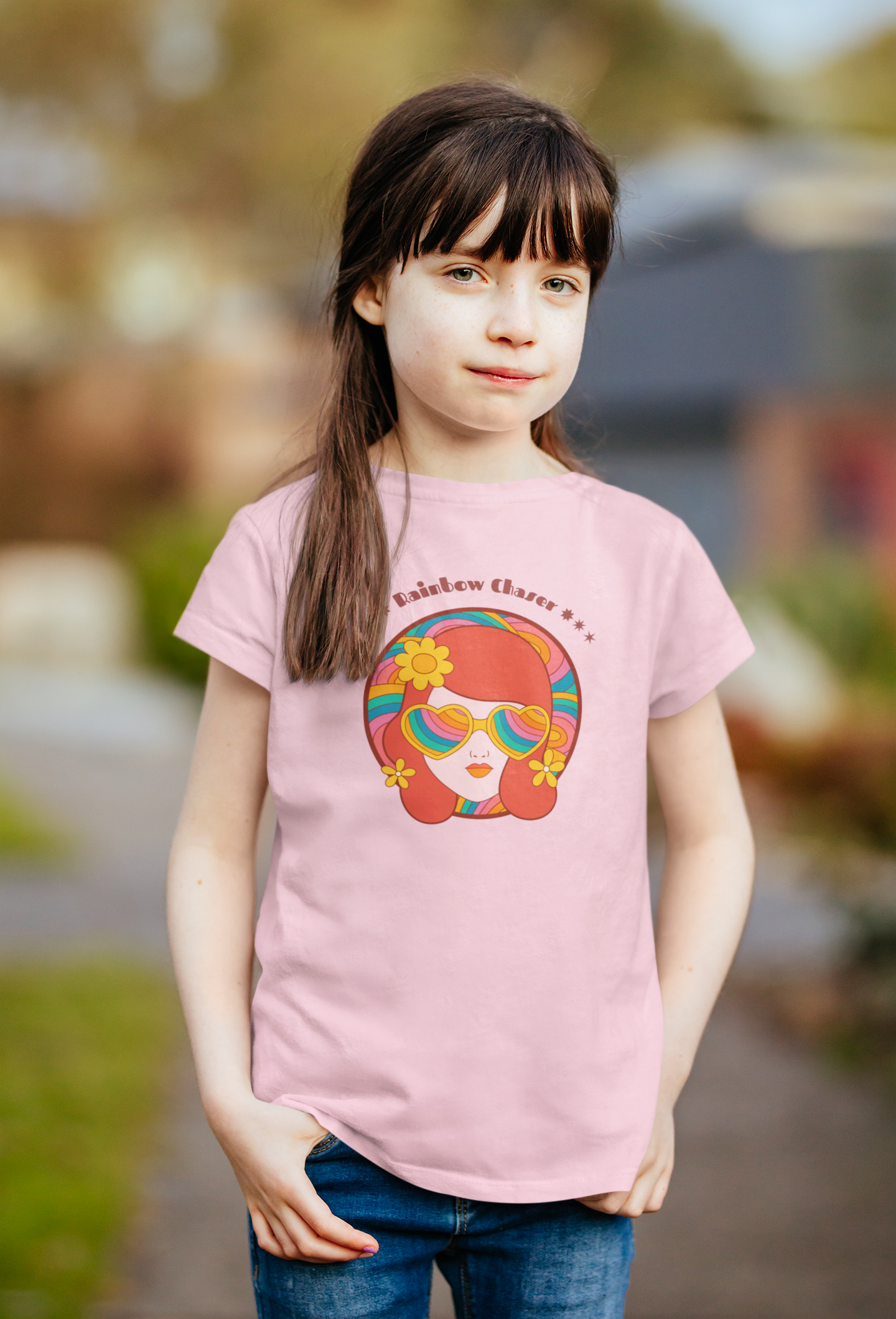 Rainbow Chaser Girl's T-shirt