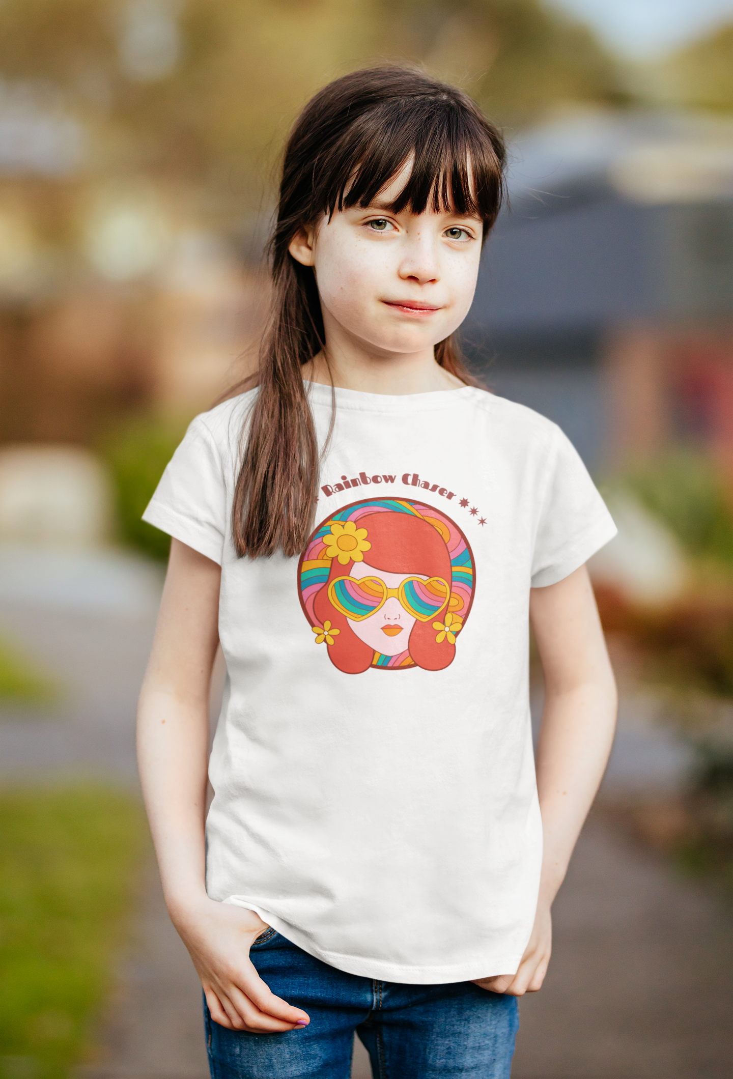 Rainbow Chaser Girl's T-shirt