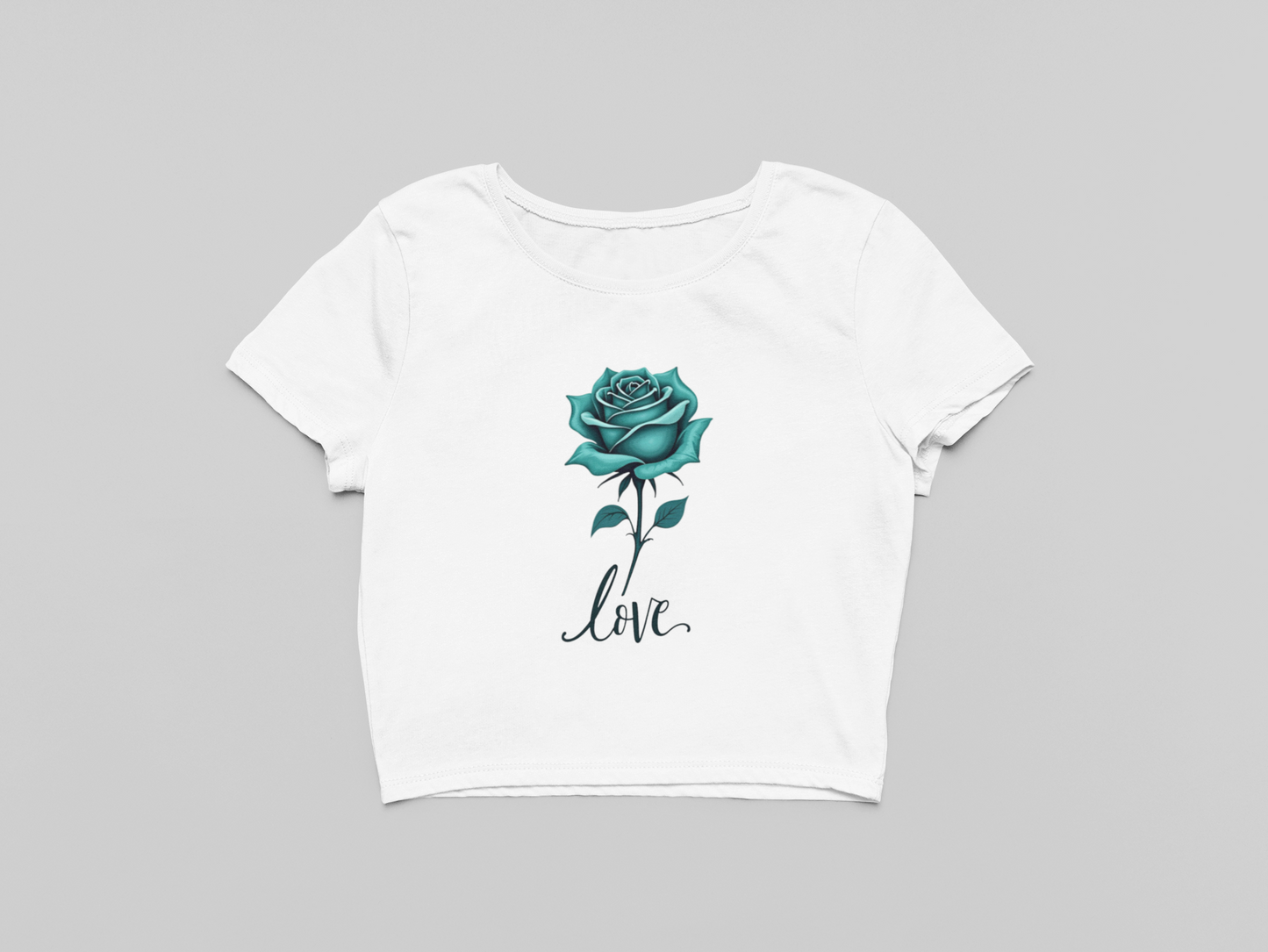 Midnight Bloom Crop T-shirt