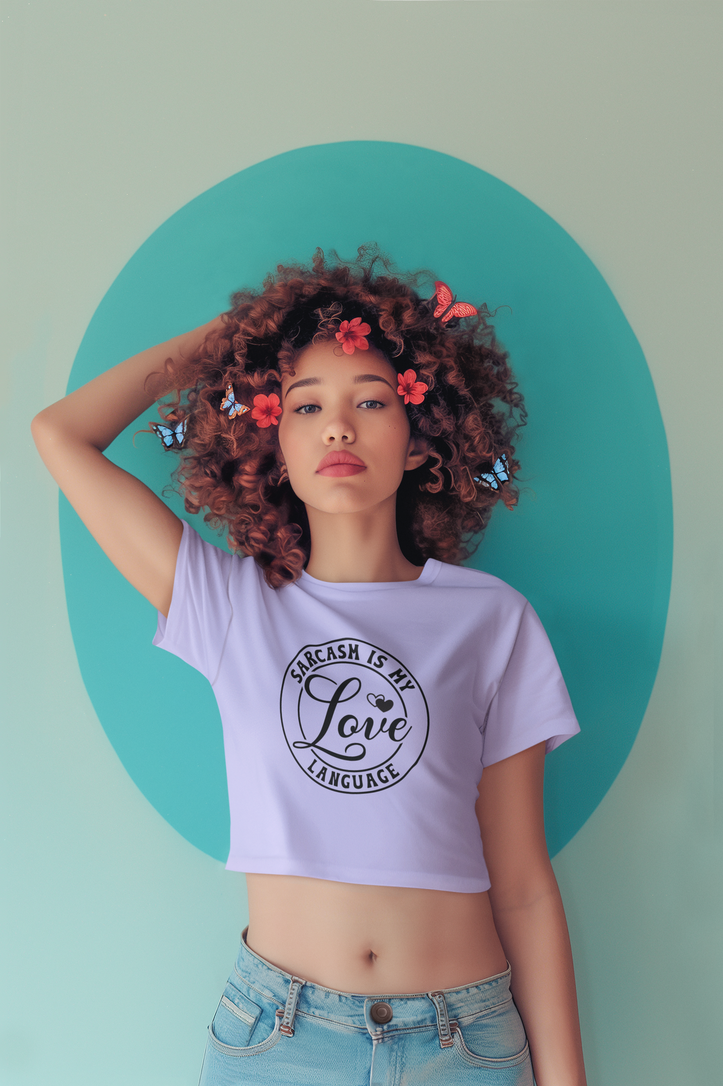 Sarcasm is my Love Language Crop T-shirt