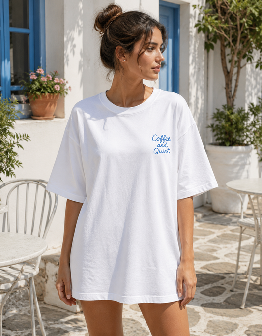 Coffee & Quiet Oversized T-Shirt