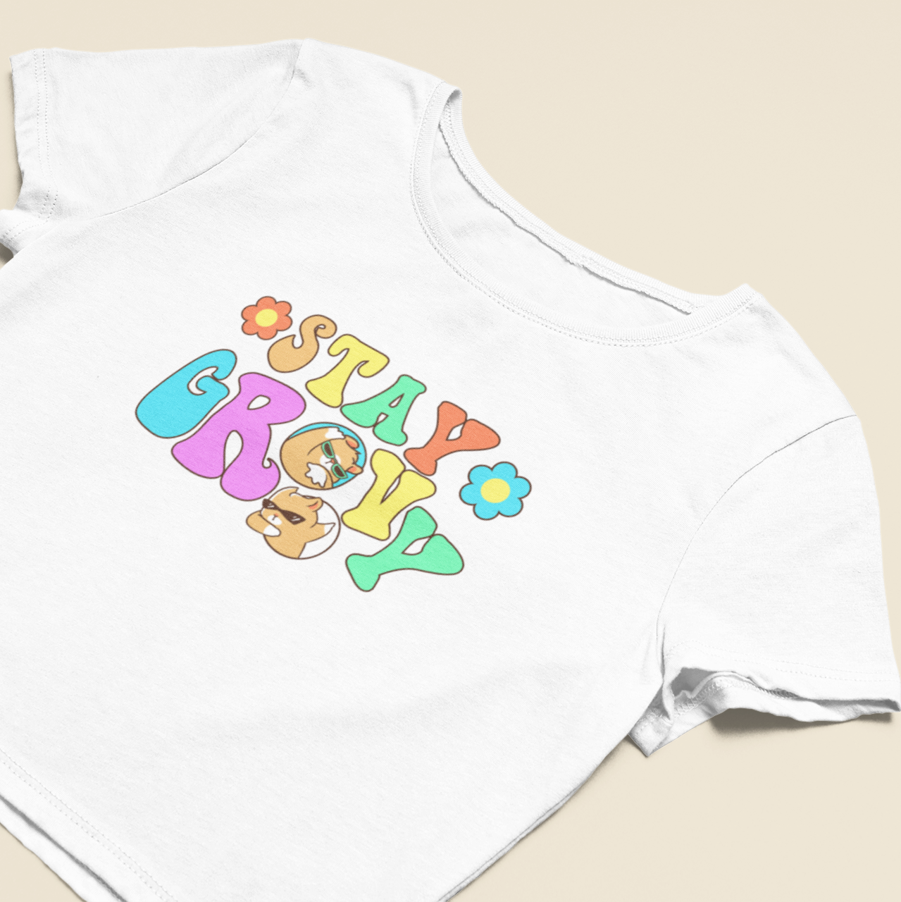 Stay groovy Crop T-shirt
