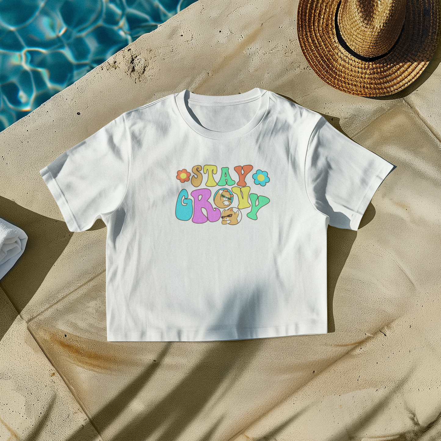 Stay groovy Crop T-shirt