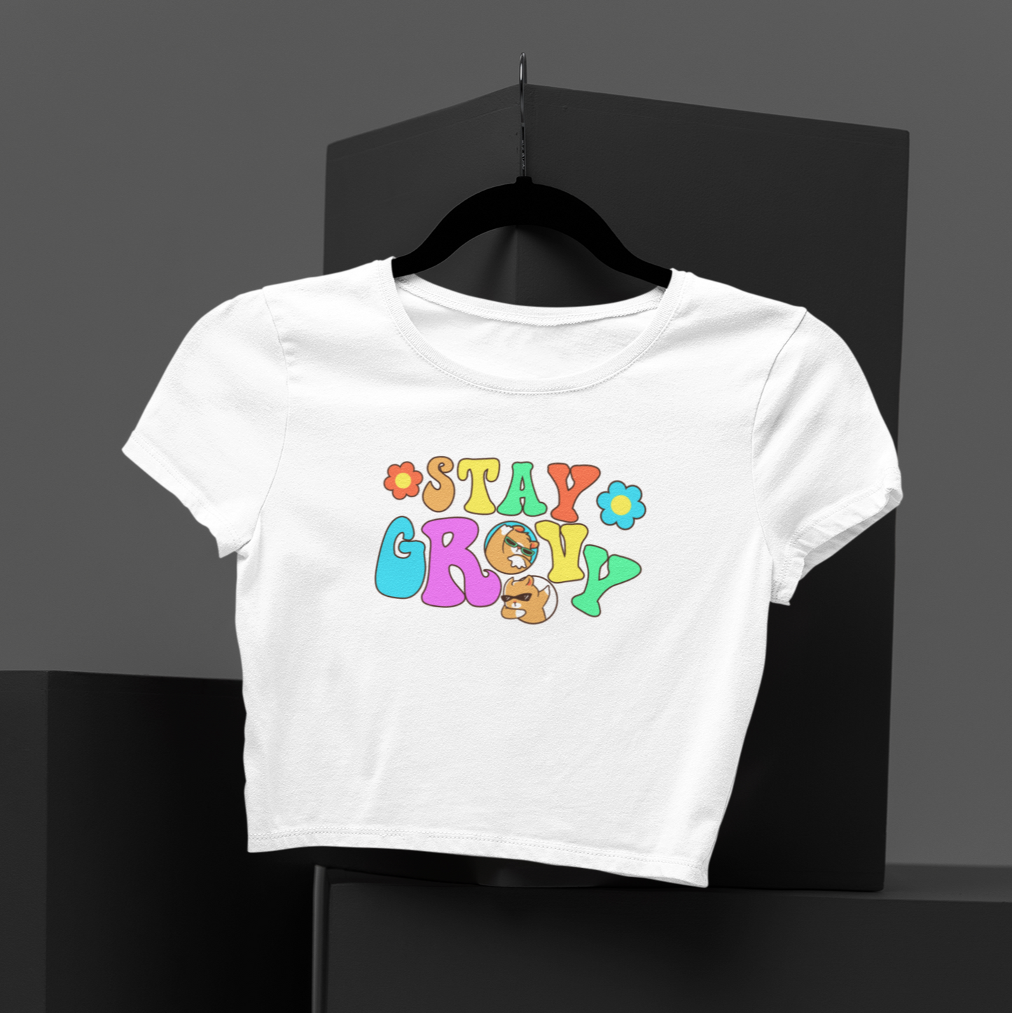 Stay groovy Crop T-shirt