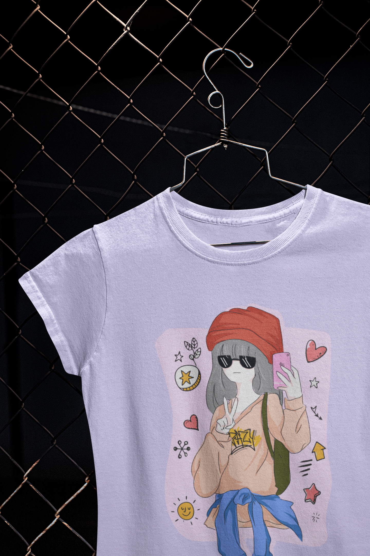 Selfie vibes Crop T-shirt