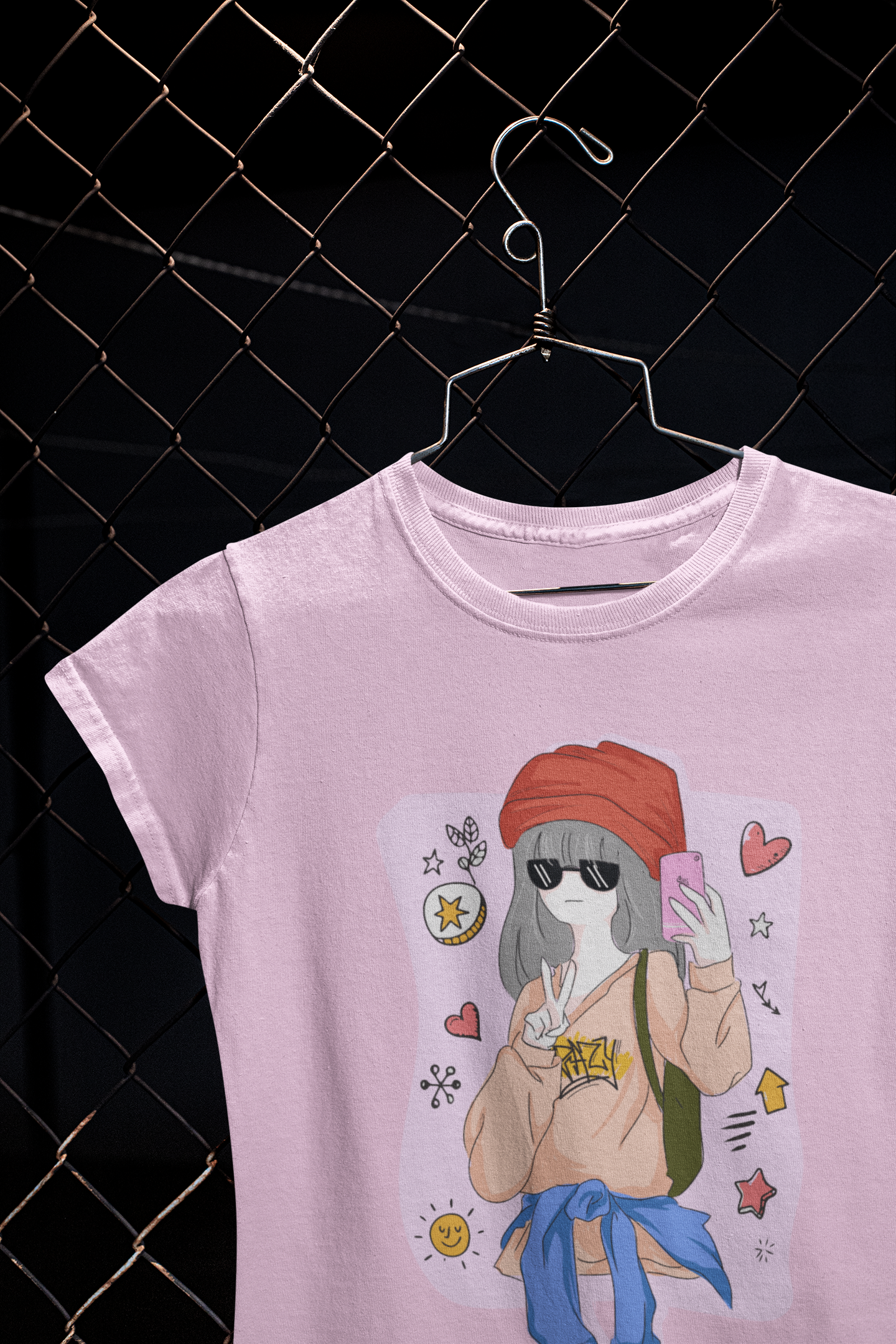 Selfie vibes Crop T-shirt