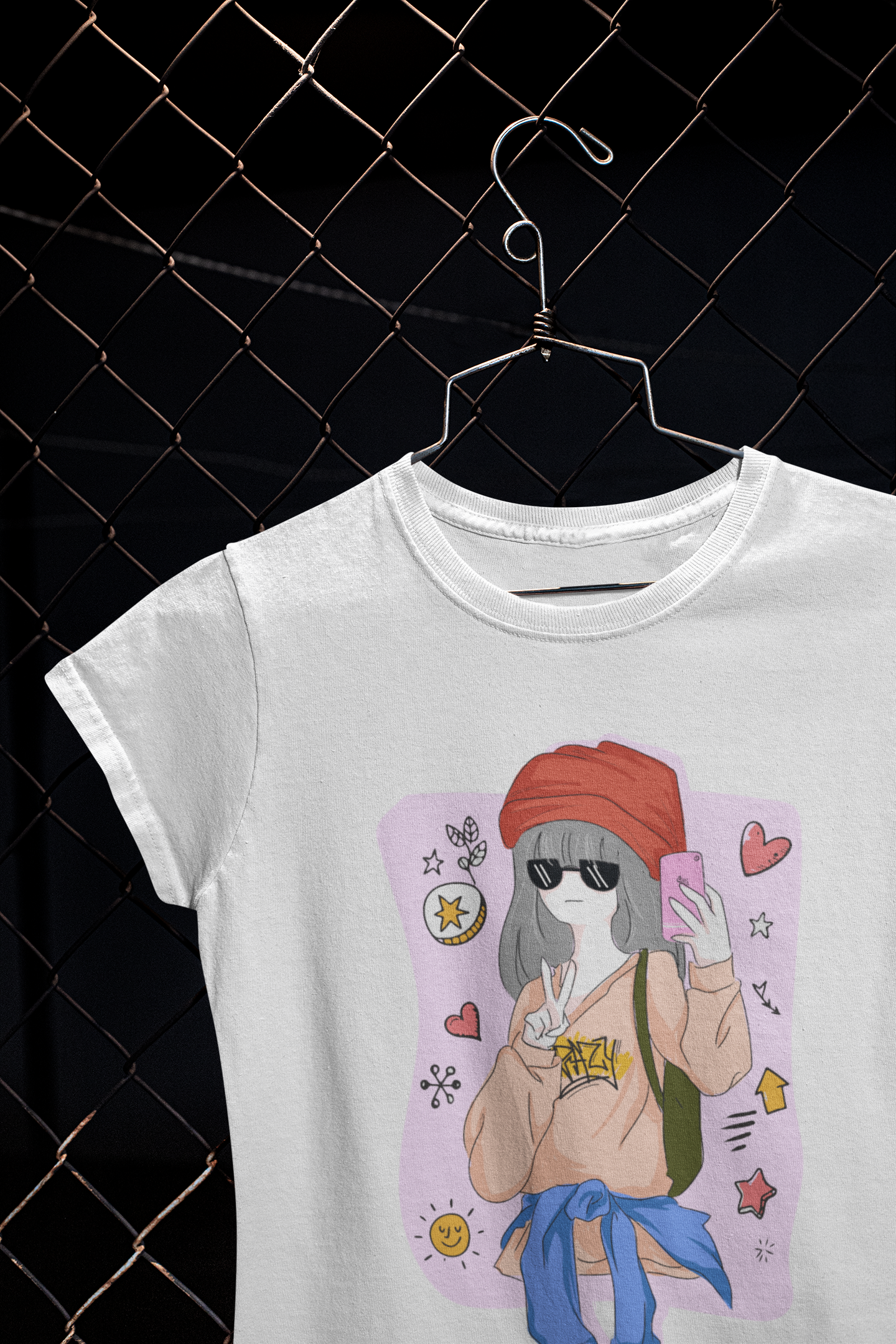 Selfie vibes Crop T-shirt