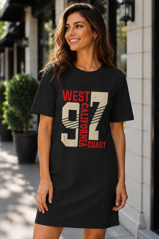 West California Coast T-Shirt Dress