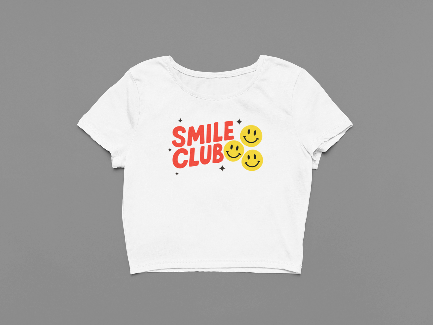 Smile Club Crop T-shirt