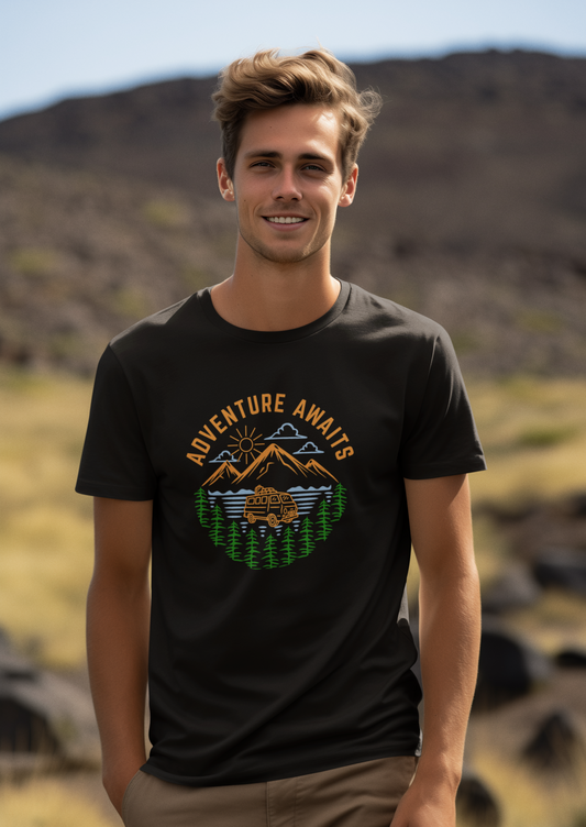 Adventure Awaits Men's T-shirt