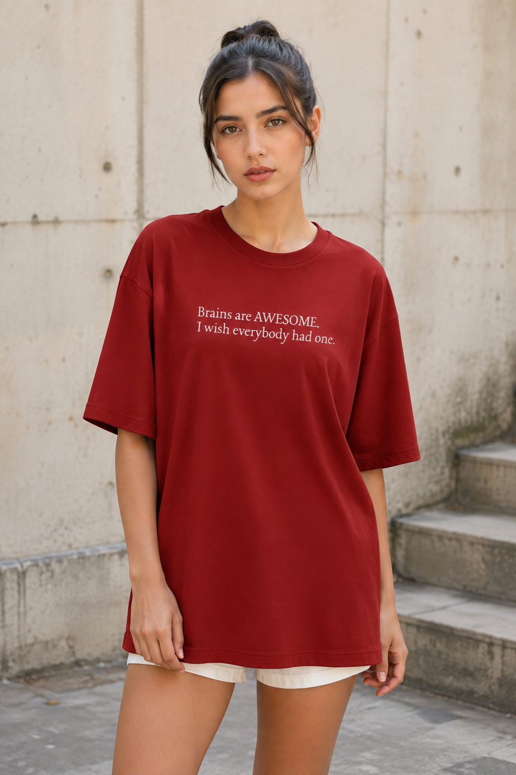 Brains Are Awesome Oversized T-Shirt