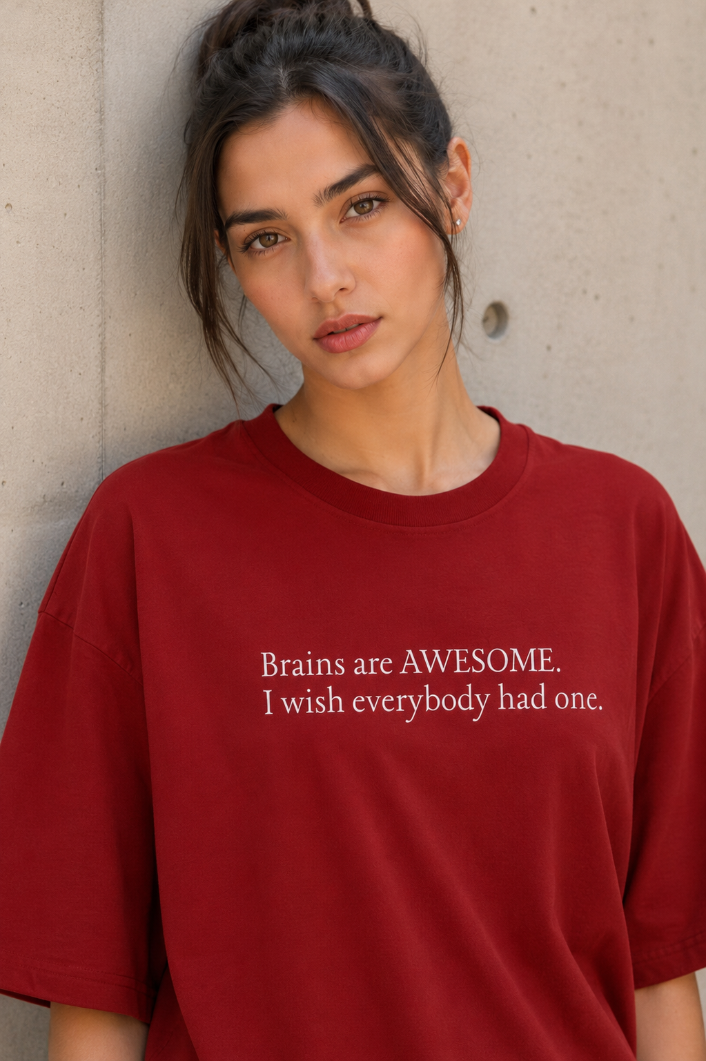 Brains Are Awesome Oversized T-Shirt