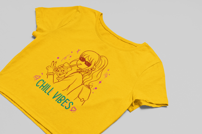 Chill vibes Crop T-shirt
