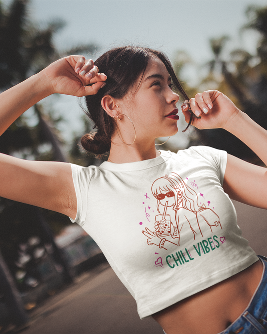 Chill vibes Crop T-shirt