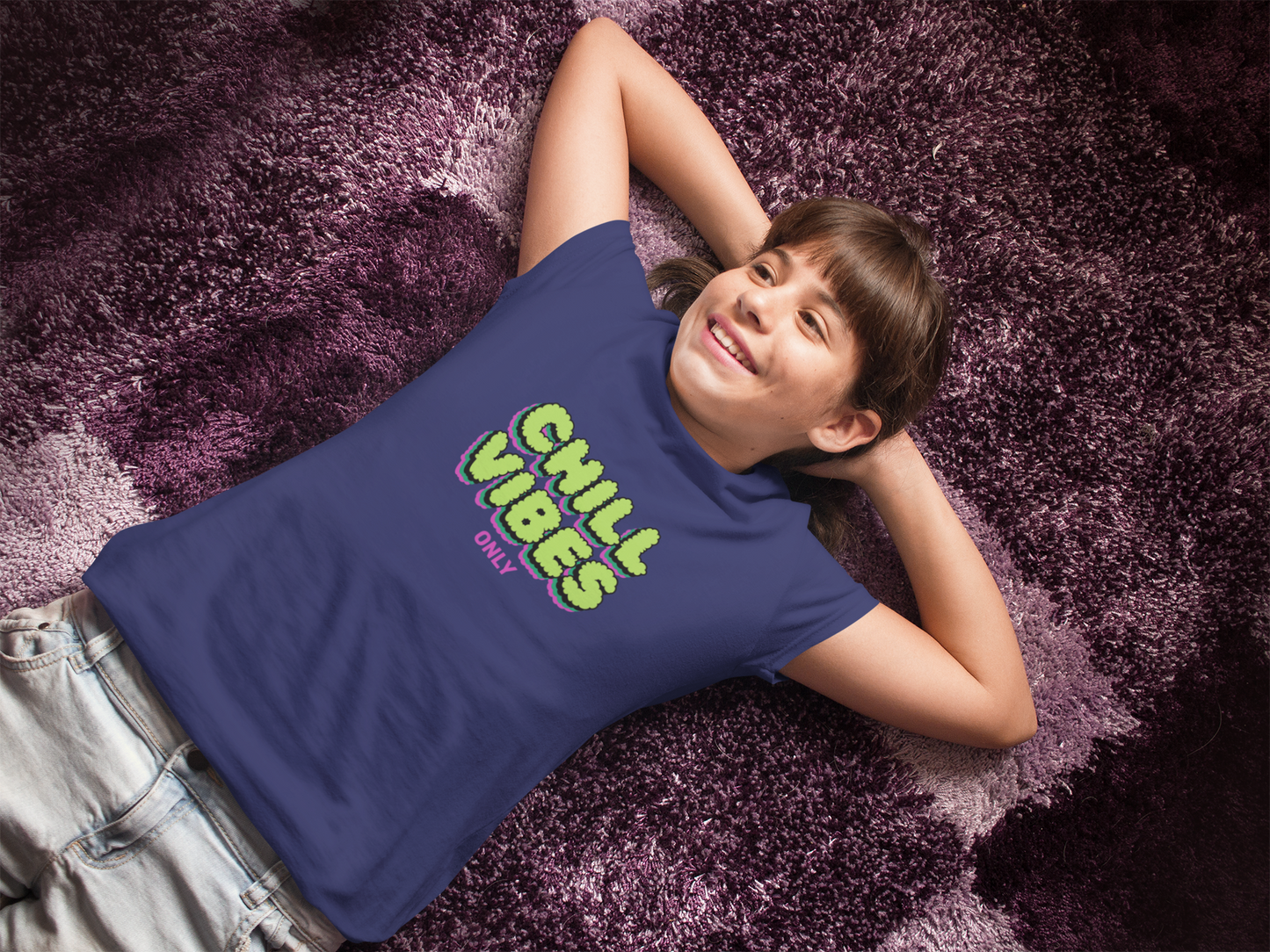 Chill Vibes Only Girl's T-shirt