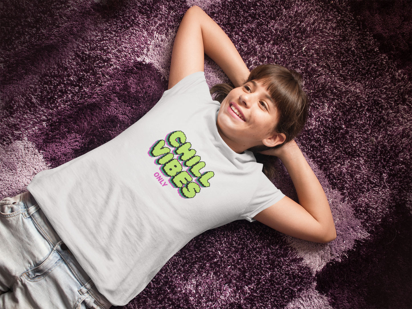 Chill Vibes Only Girl's T-shirt