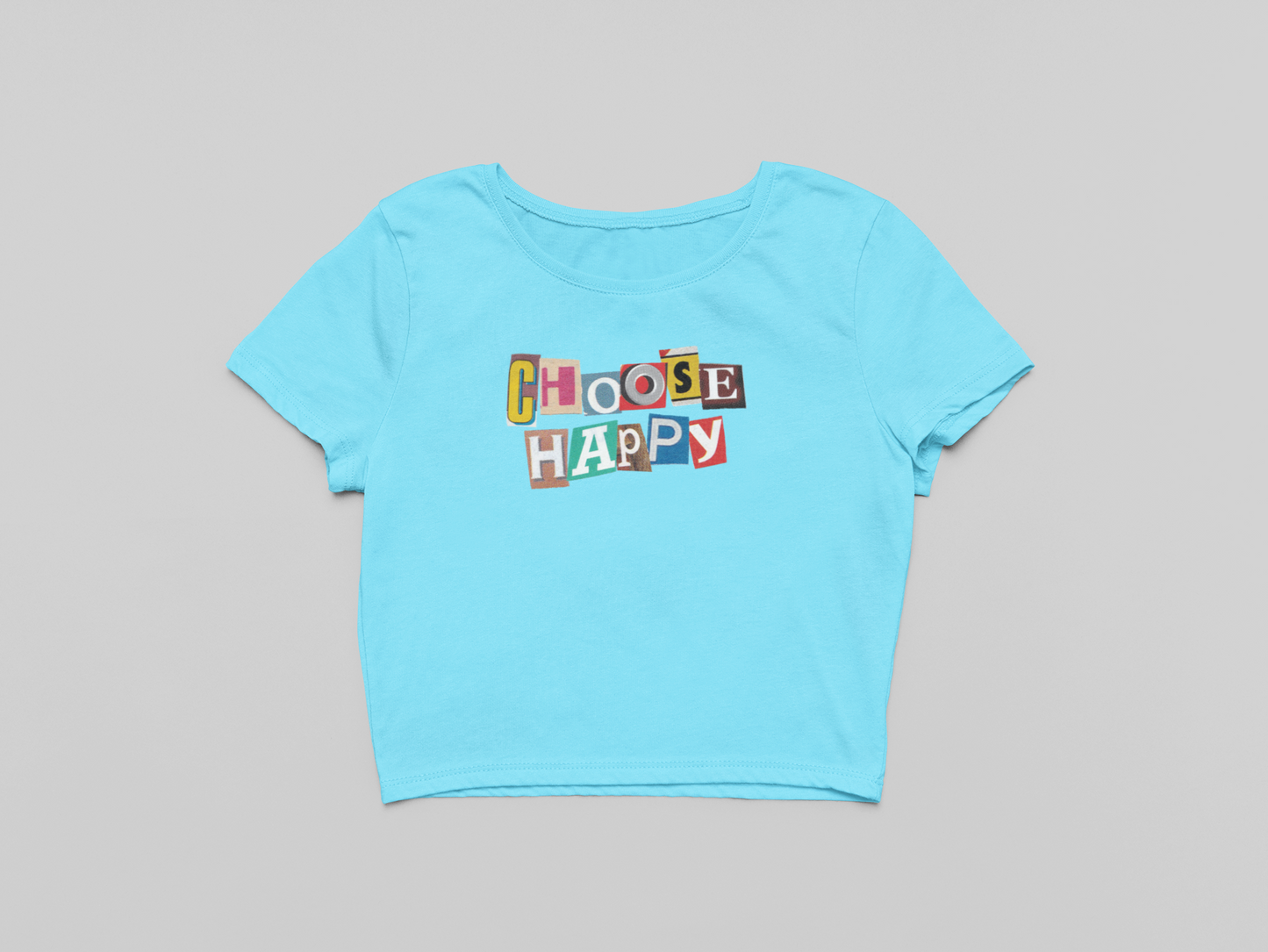 Choose Happy Crop T-shirt