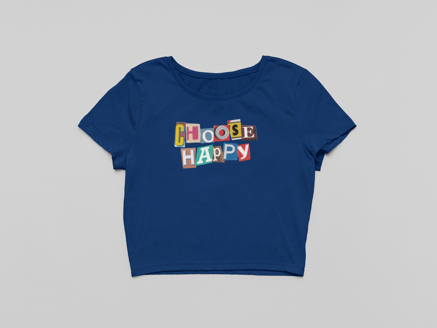 Choose Happy Crop T-shirt