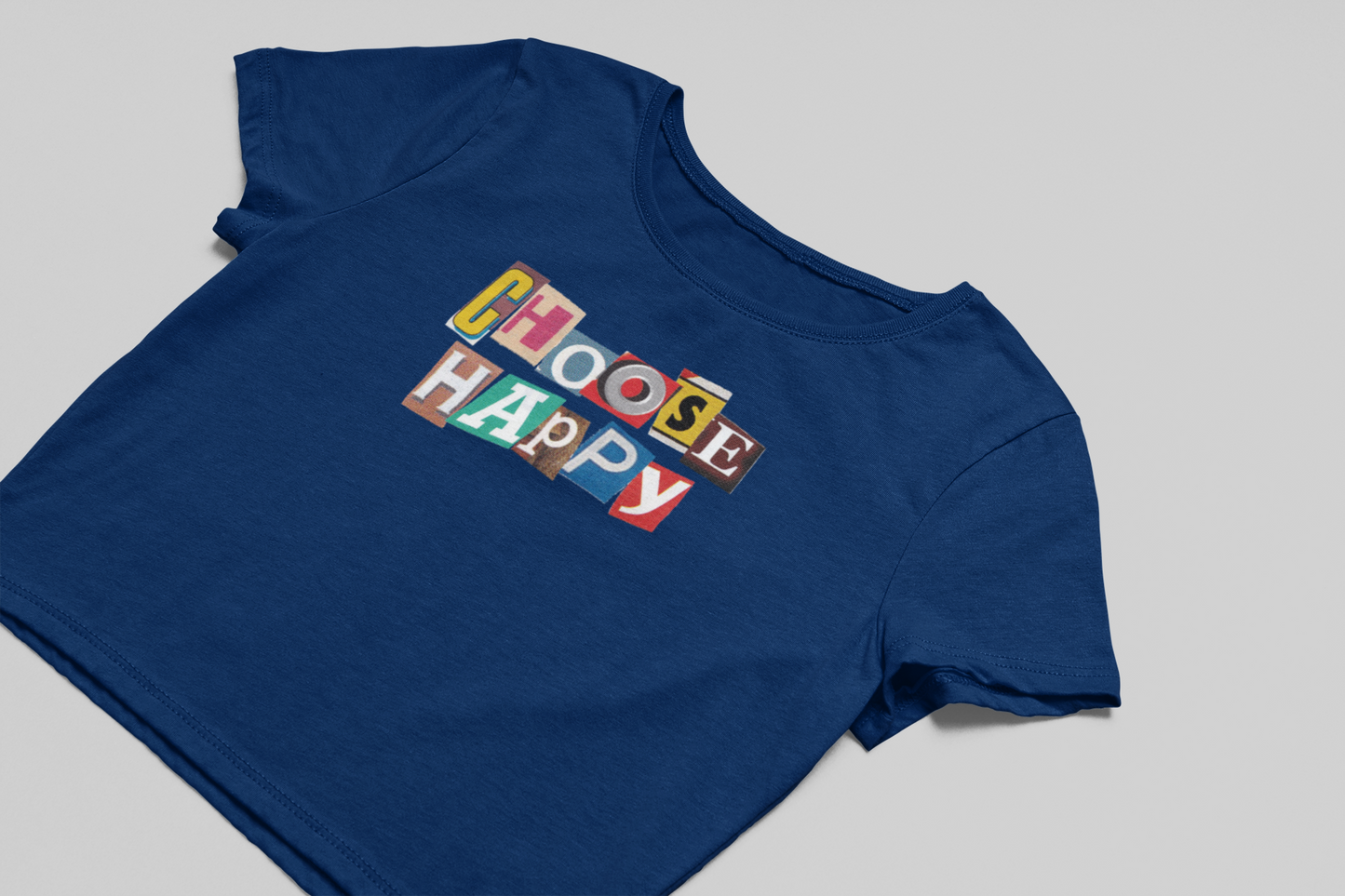 Choose Happy Crop T-shirt