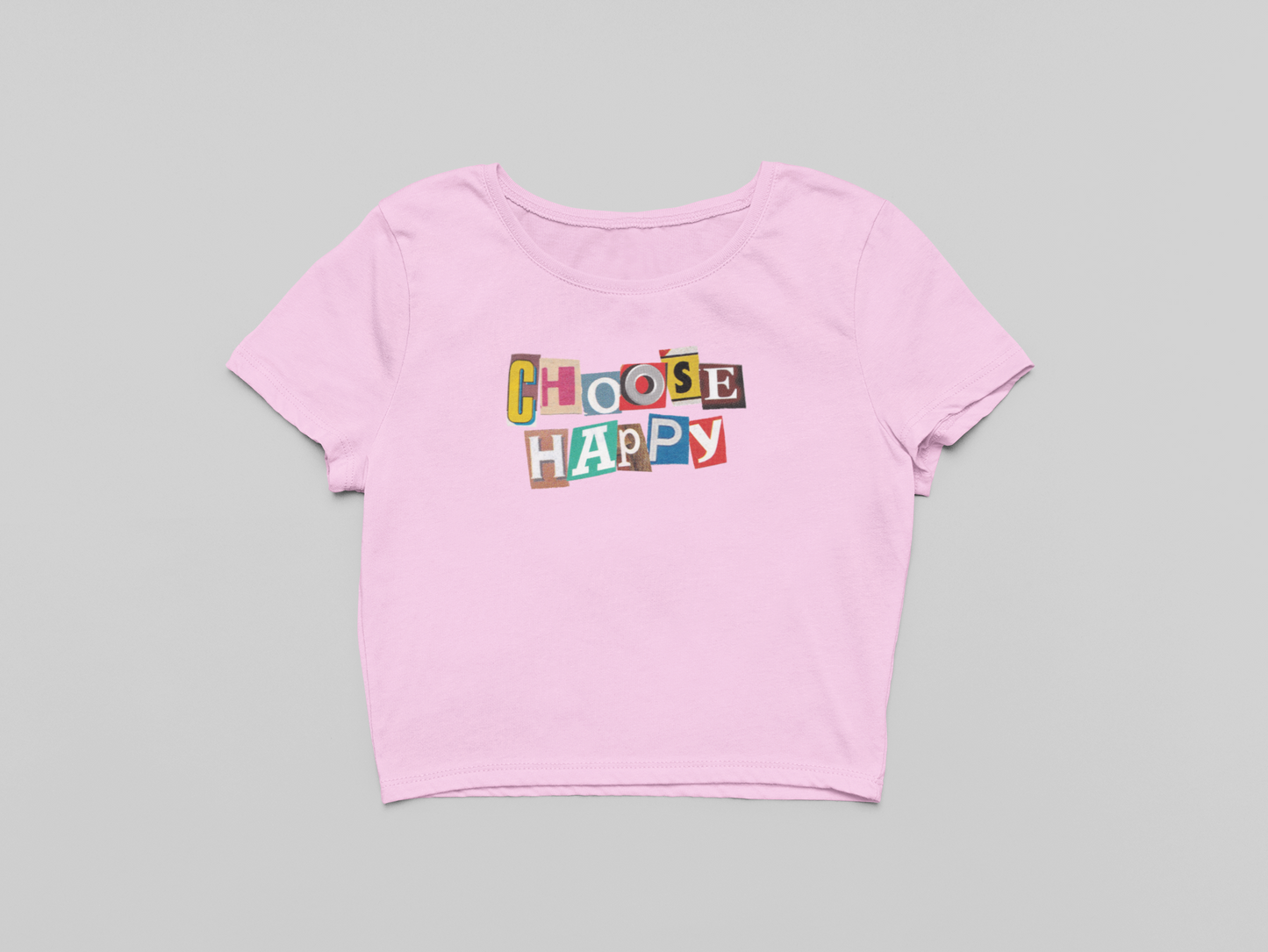 Choose Happy Crop T-shirt