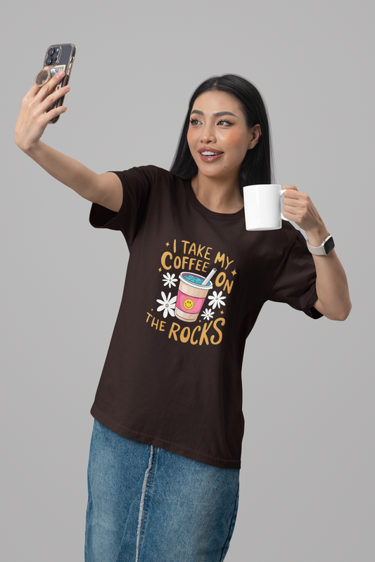 Coffee on the Rocks Women T-shirt