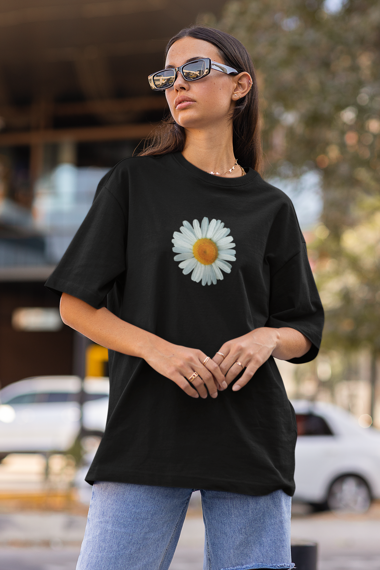 Be the Change Daisy Oversized T-shirt