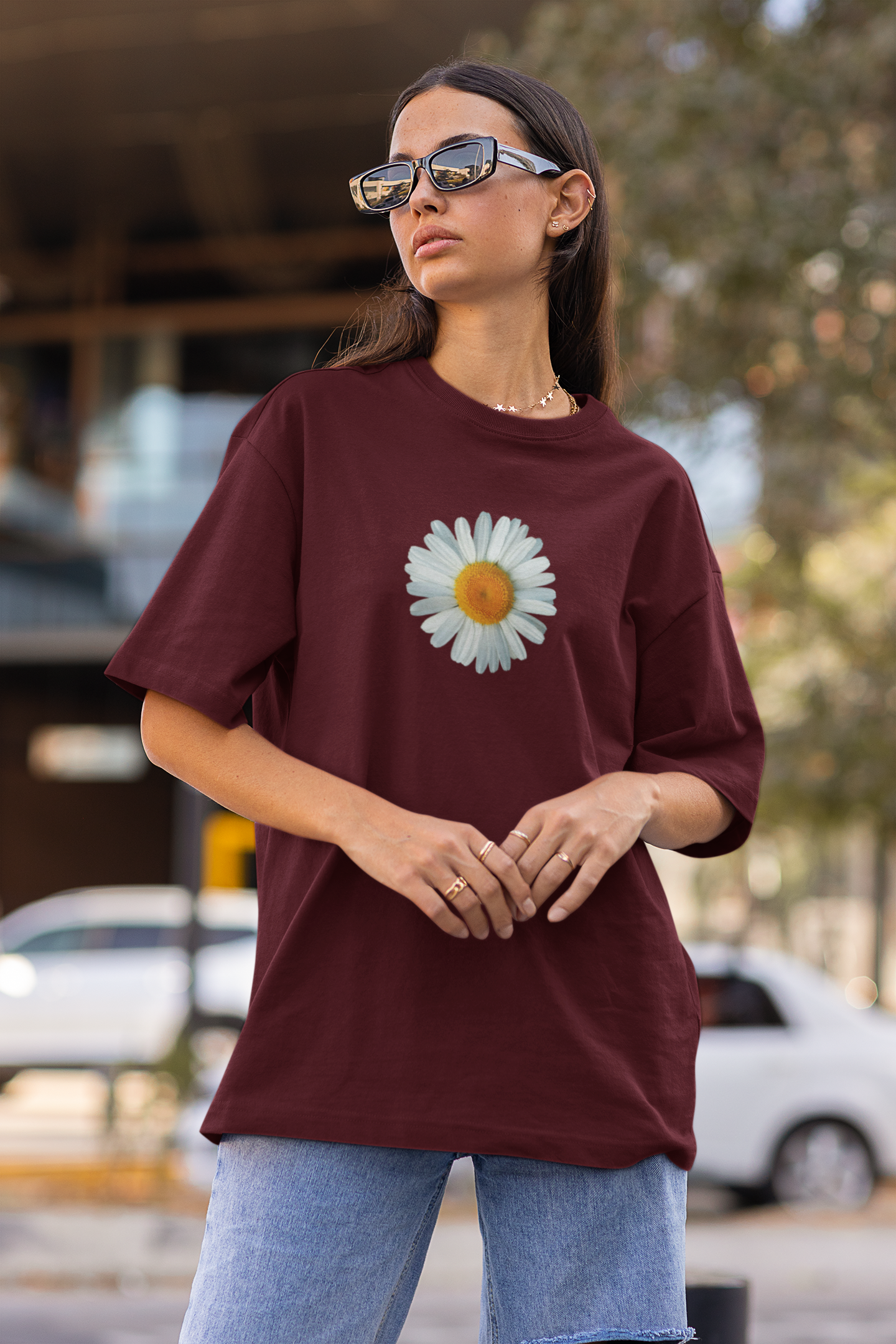 Be the Change Daisy Oversized T-shirt
