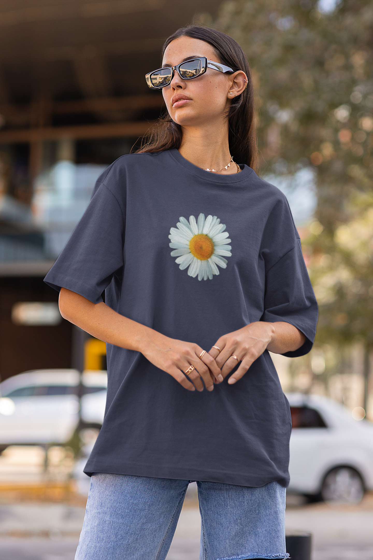 Be the Change Daisy Oversized T-shirt
