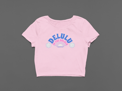 Delulu is the Solulu Crop T-shirt