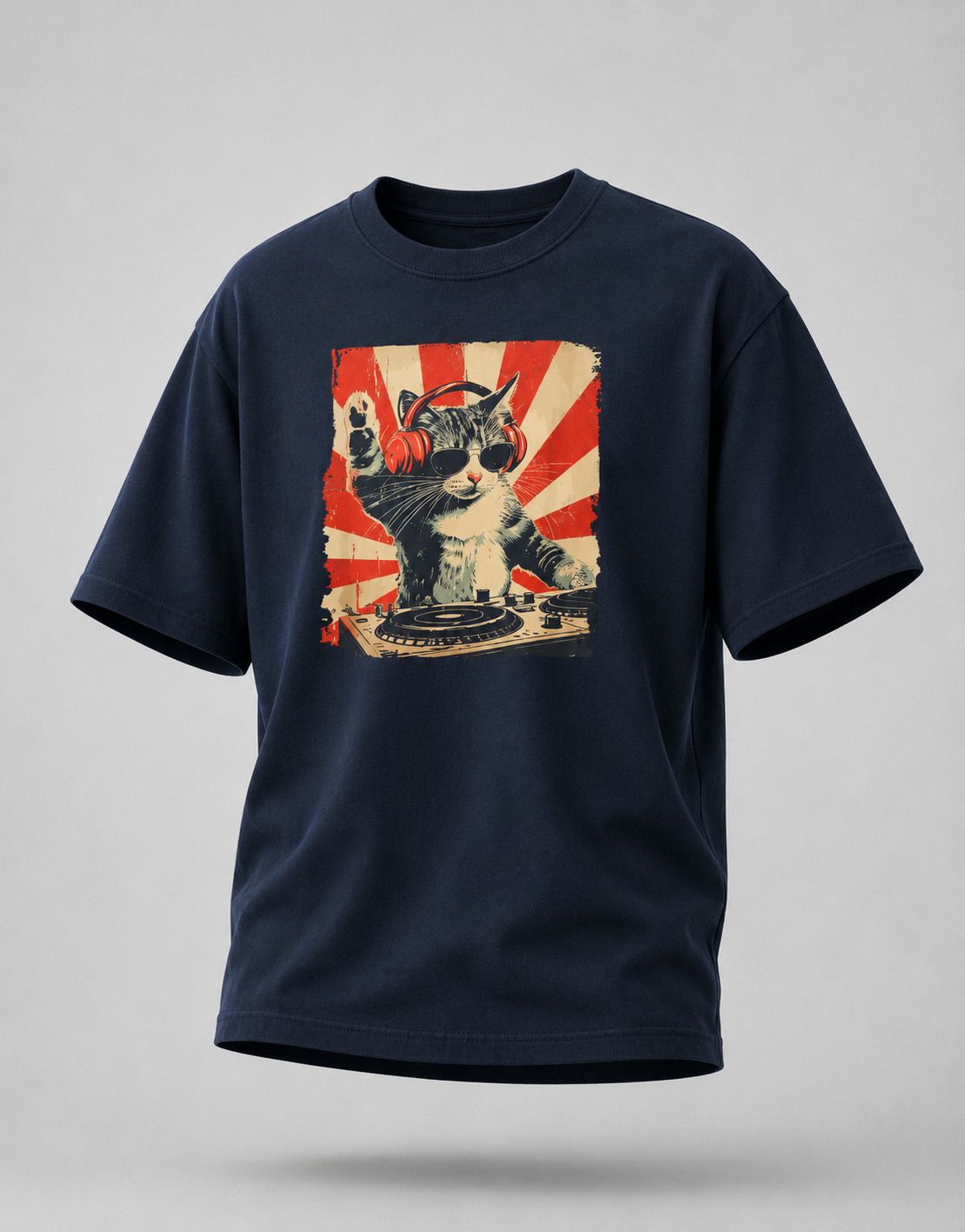 DJ Cat Oversized T-Shirt