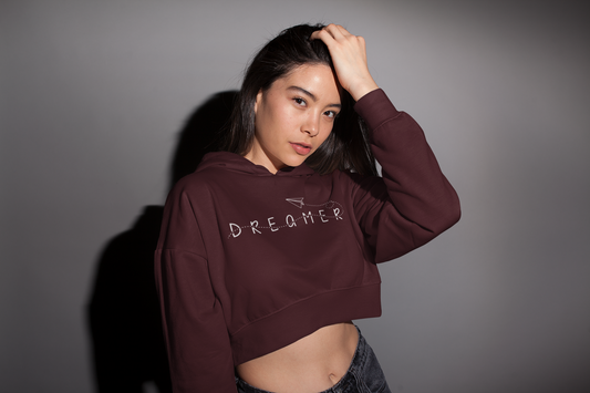 Dreamer Women Crop Hoodie