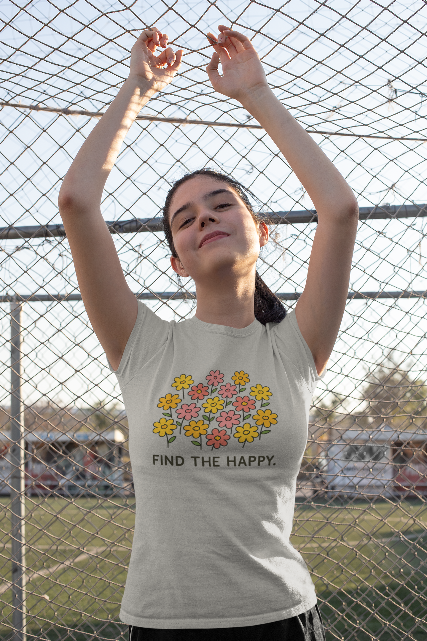 Find the Happy Girl's T-shirt