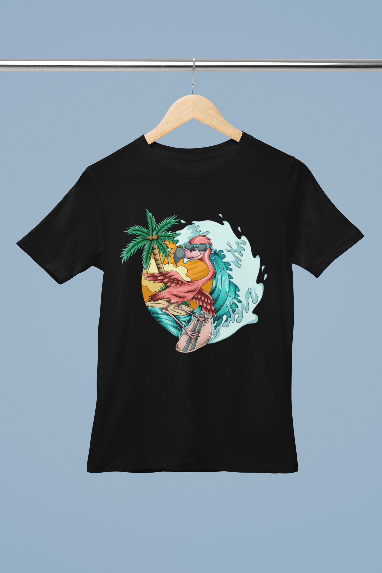 Flamingo Surf Girl's T-shirt