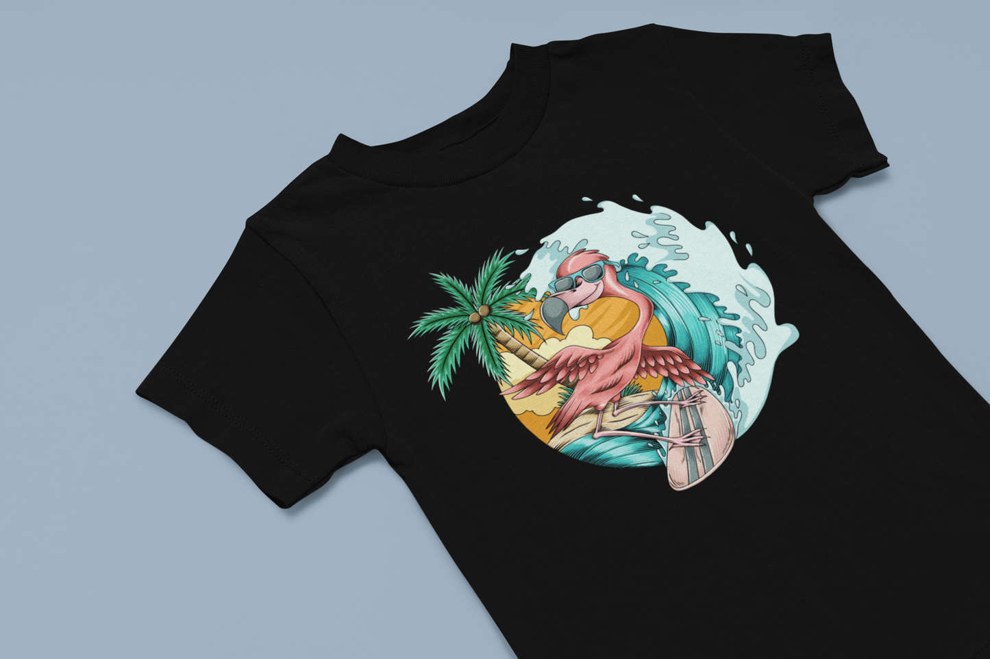 Flamingo Surf Girl's T-shirt
