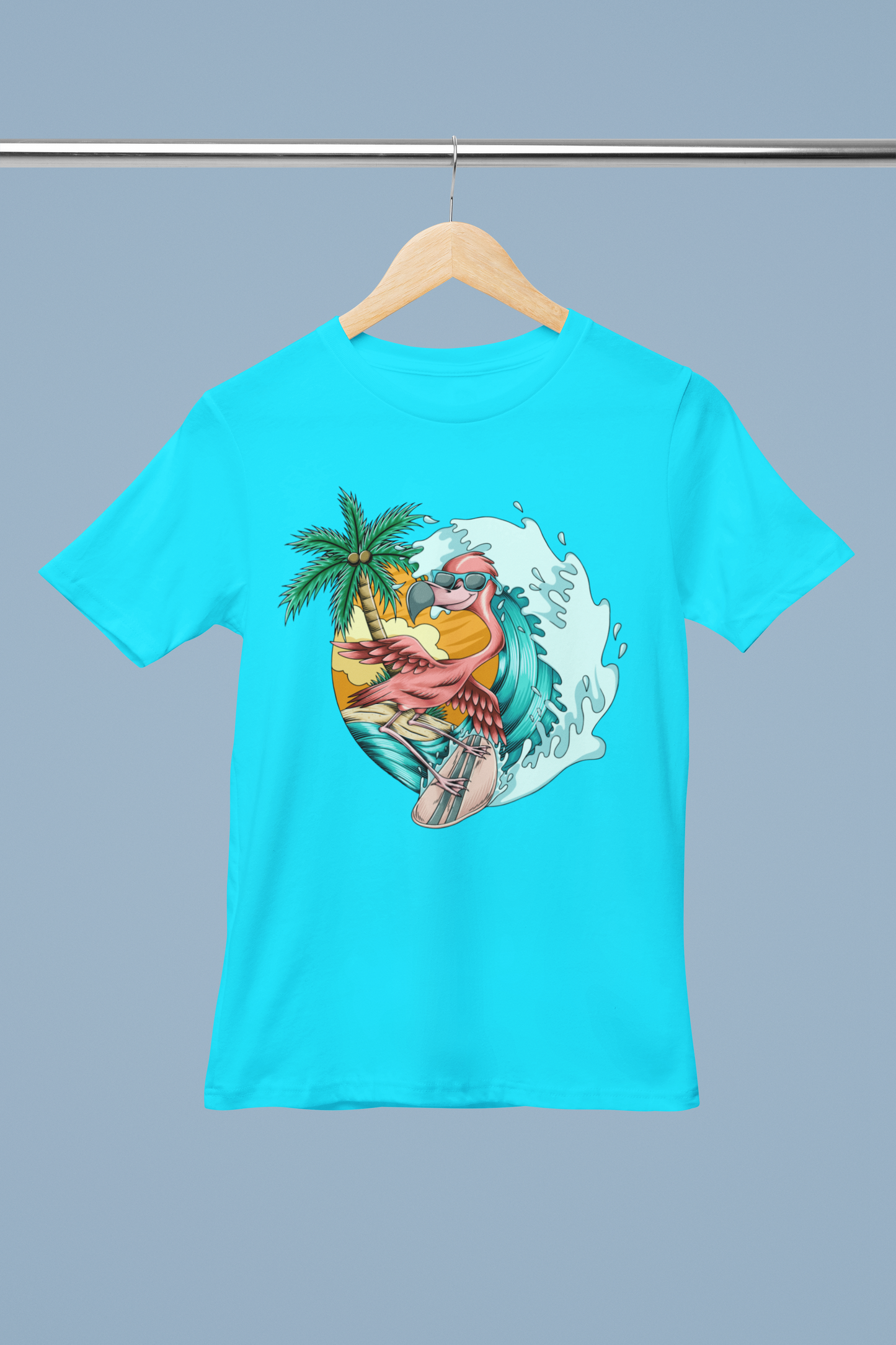 Flamingo Surf Girl's T-shirt