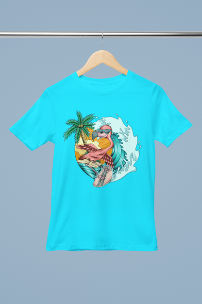 Flamingo Surf Girl's T-shirt