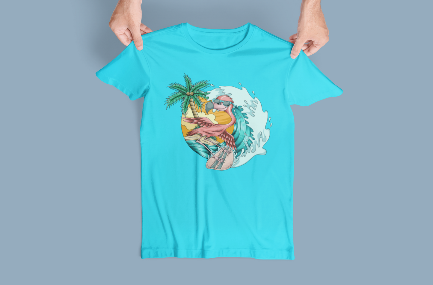 Flamingo Surf Girl's T-shirt