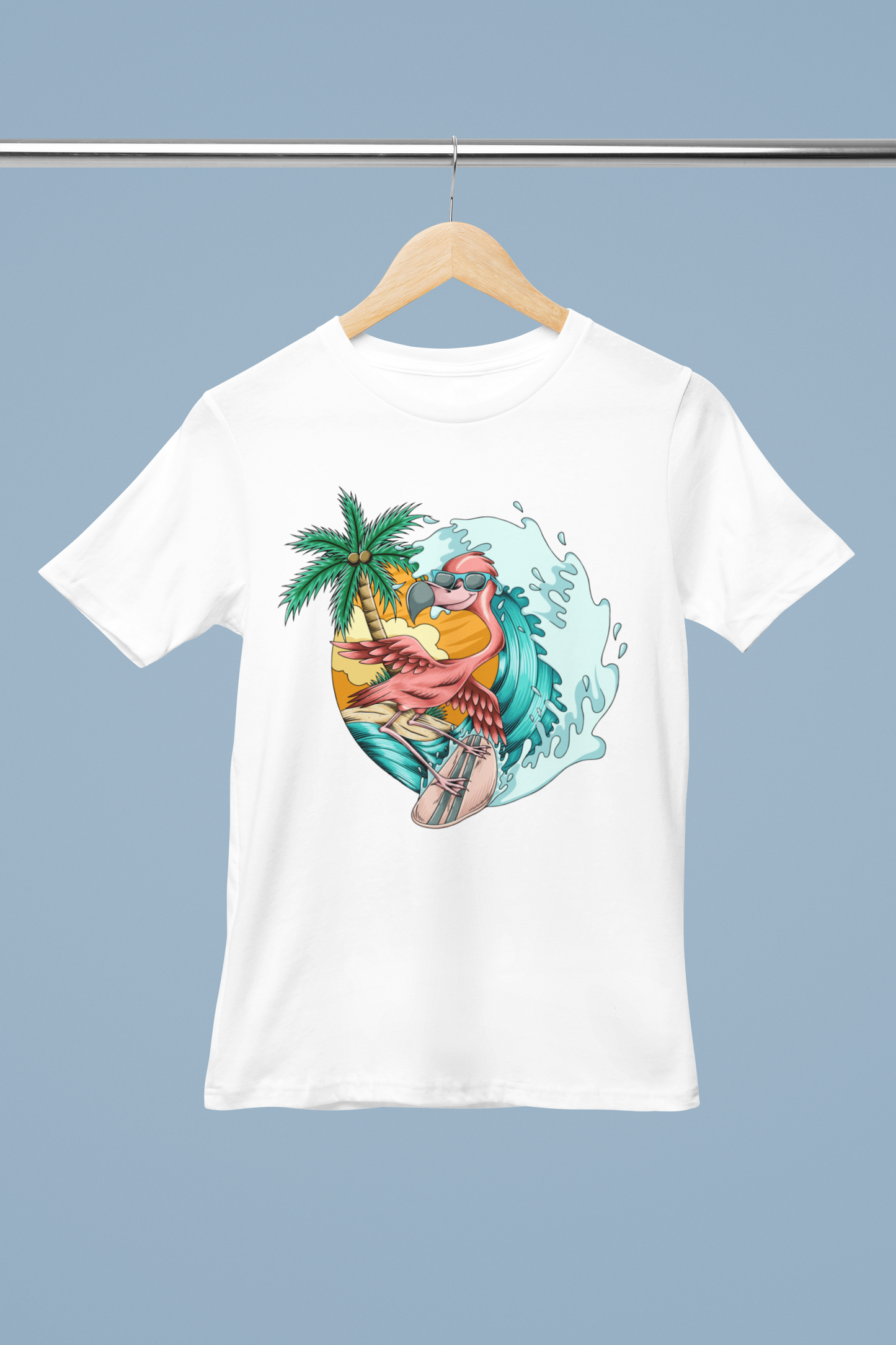 Flamingo Surf Girl's T-shirt