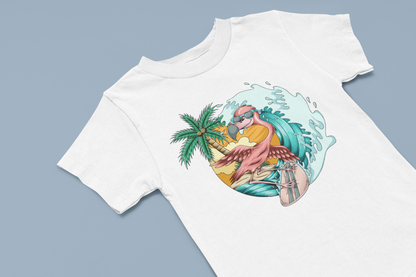 Flamingo Surf Girl's T-shirt
