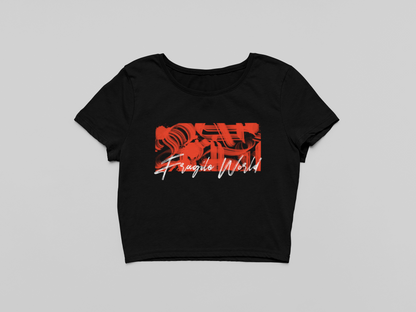 Fragile World Crop T-shirt