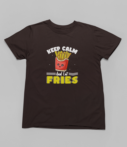 Keep Calm and Eat Fries Women T-shirt