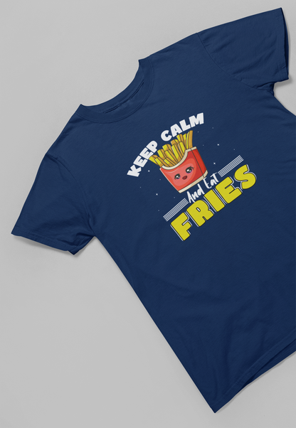 Keep Calm and Eat Fries Women T-shirt