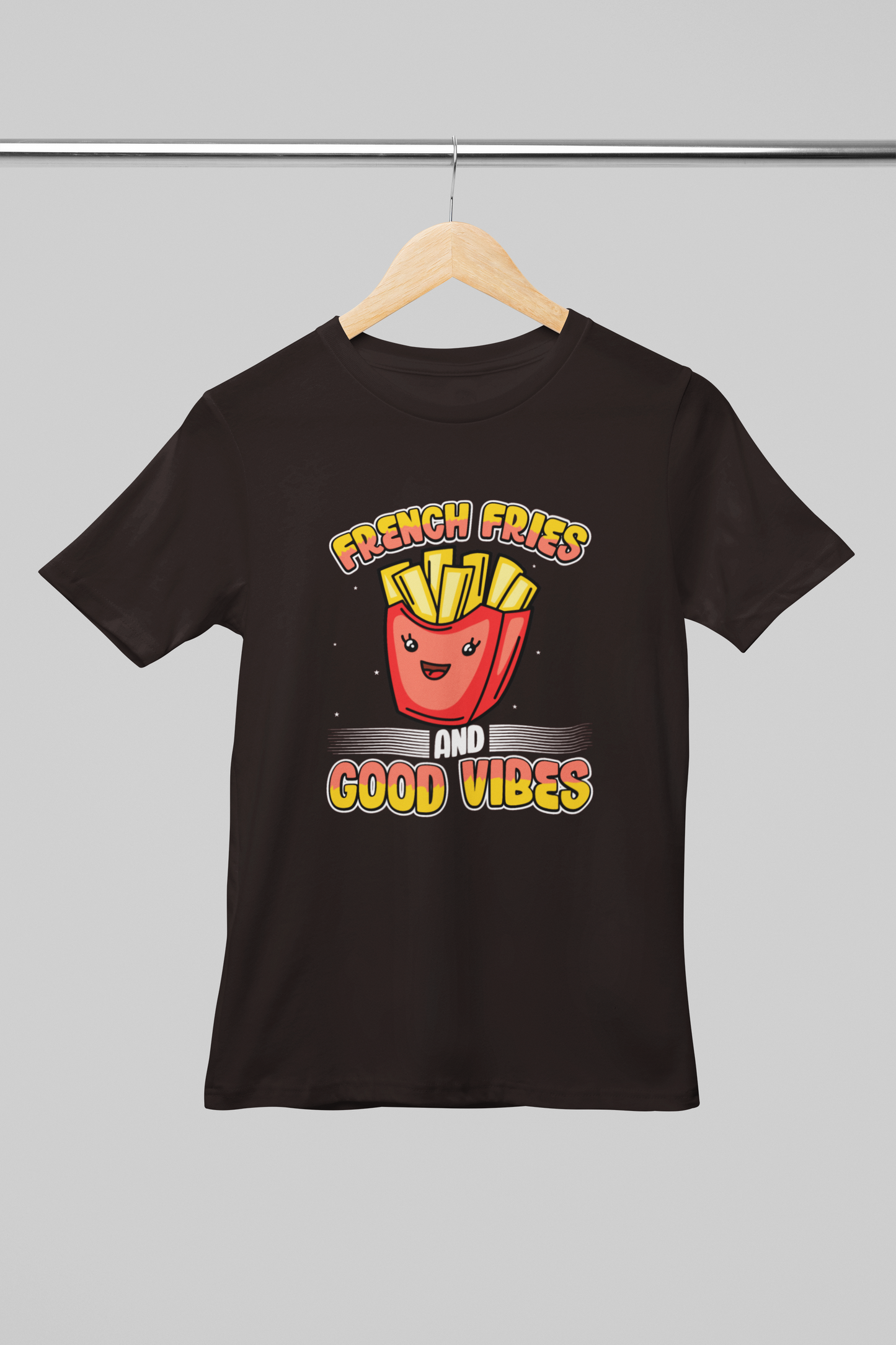 Fries and Good Vibes Girl's T-shirt