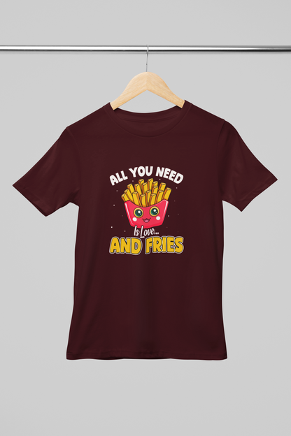 All you need is Love and Fries Girl's T-shirt