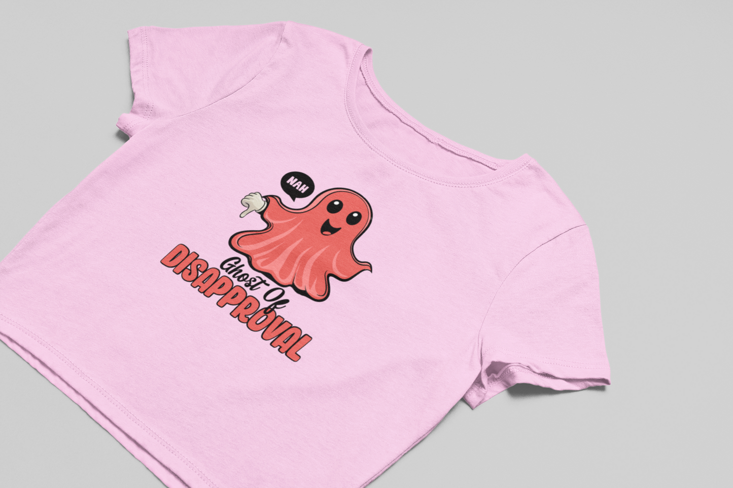 Ghost of Disapproval Crop T-shirt