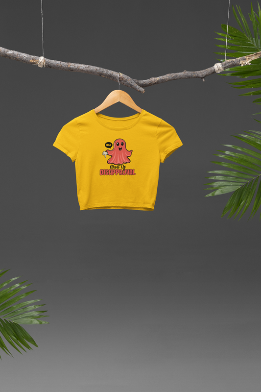 Ghost of Disapproval Crop T-shirt