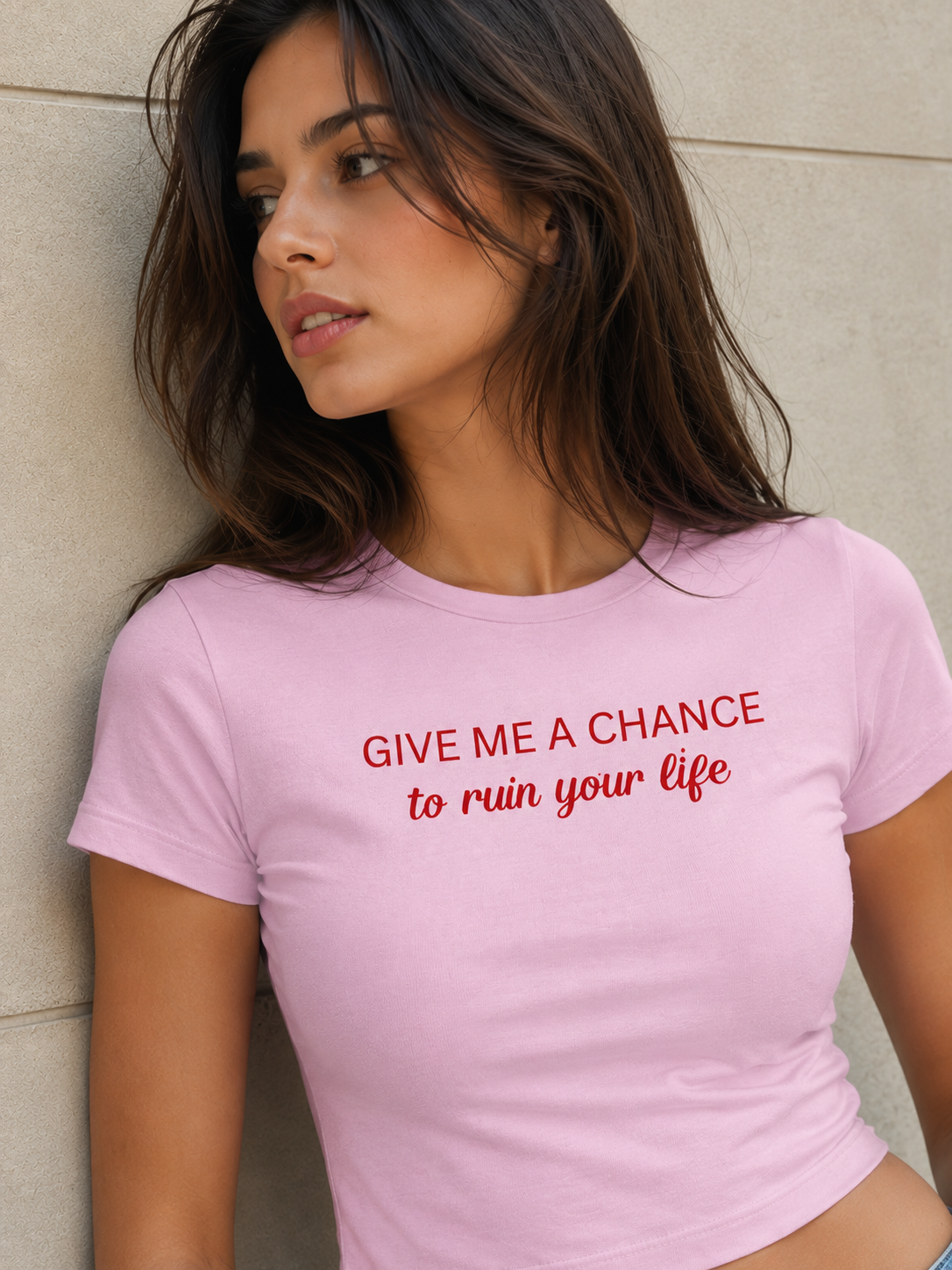 Give me a chance Baby Tee